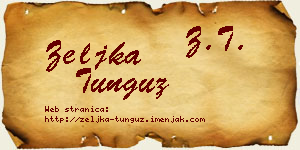 Željka Tunguz vizit kartica